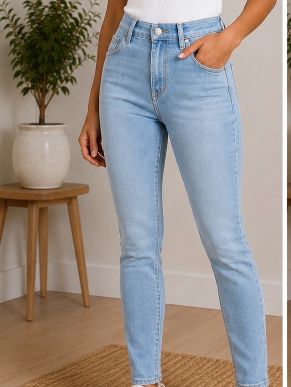 NWT buffalo MOLLIE Lightwash high-rise jeans